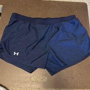 Under armor navy running shorts